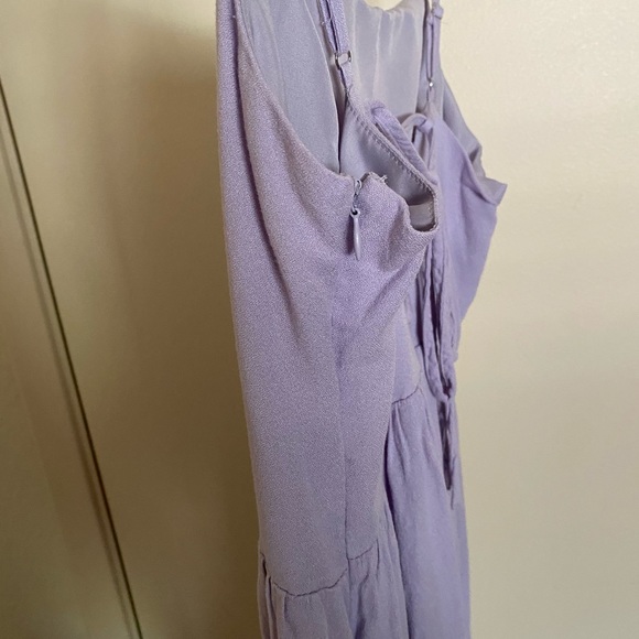 Lilac Lace-Up Dress - Picture 5 of 5